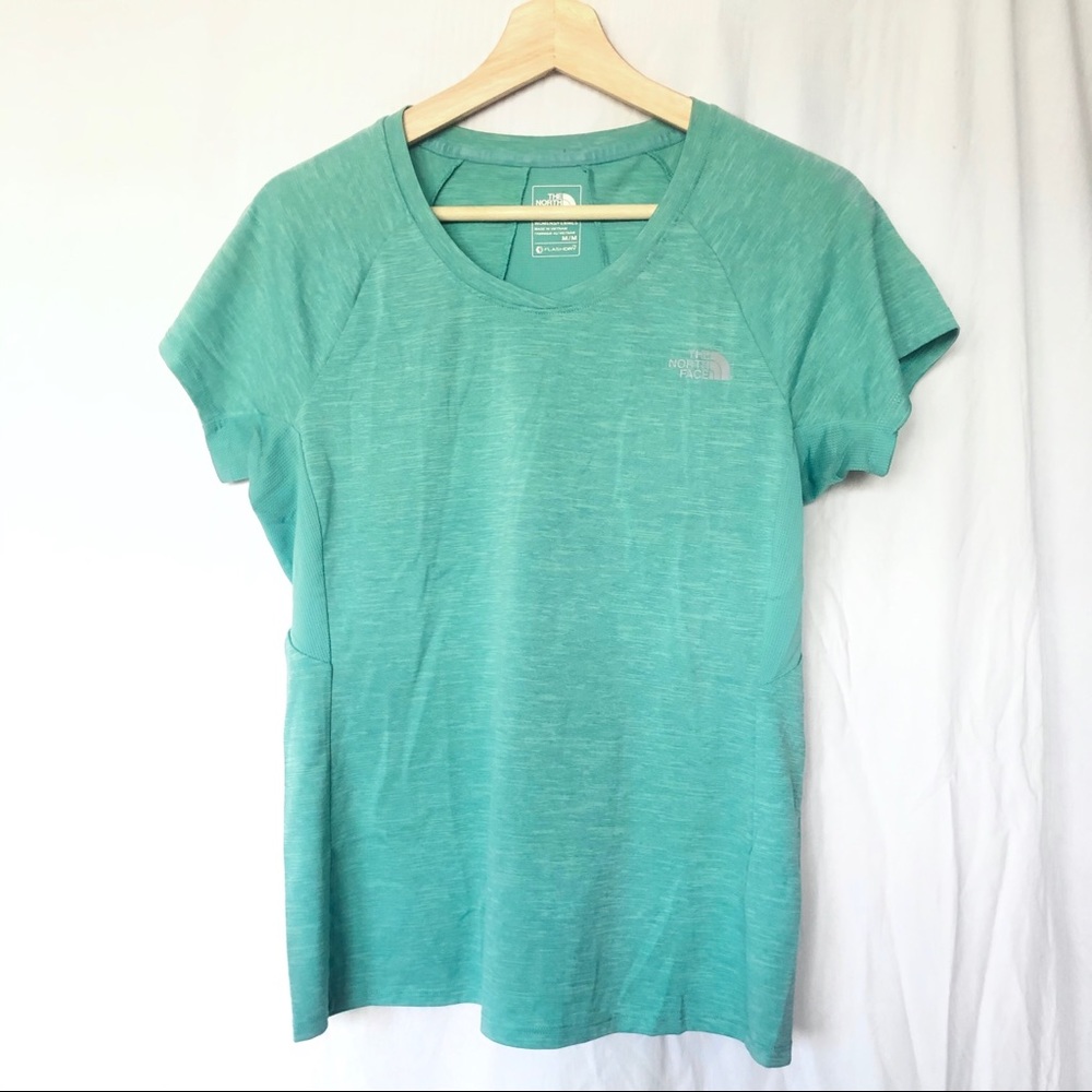 North Face flashdry/dry fit v-neck shirt